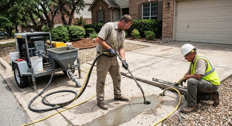 Patio Mudjacking in Des Moines, IA