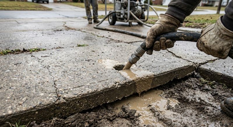 Sunken Slab Repair in Des Moines, IA